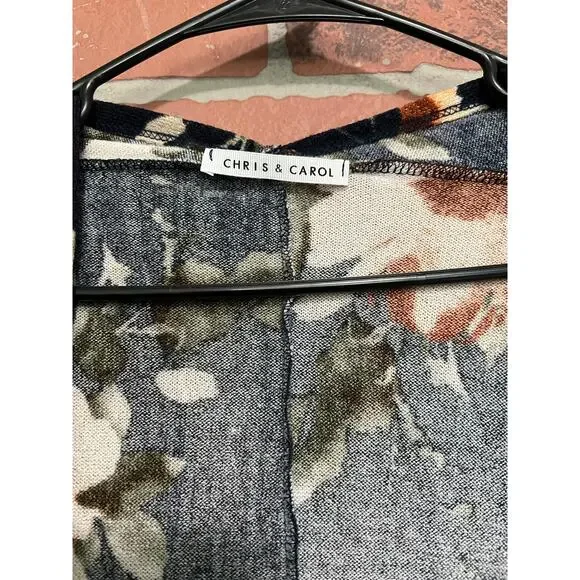 Chris + Carol Floral Dolman Sleeve Cardigan - L - Picture 3 of 5